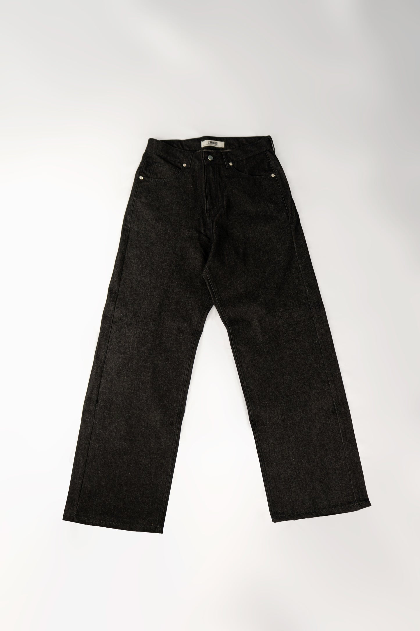 Baggy Raw Denim – Black