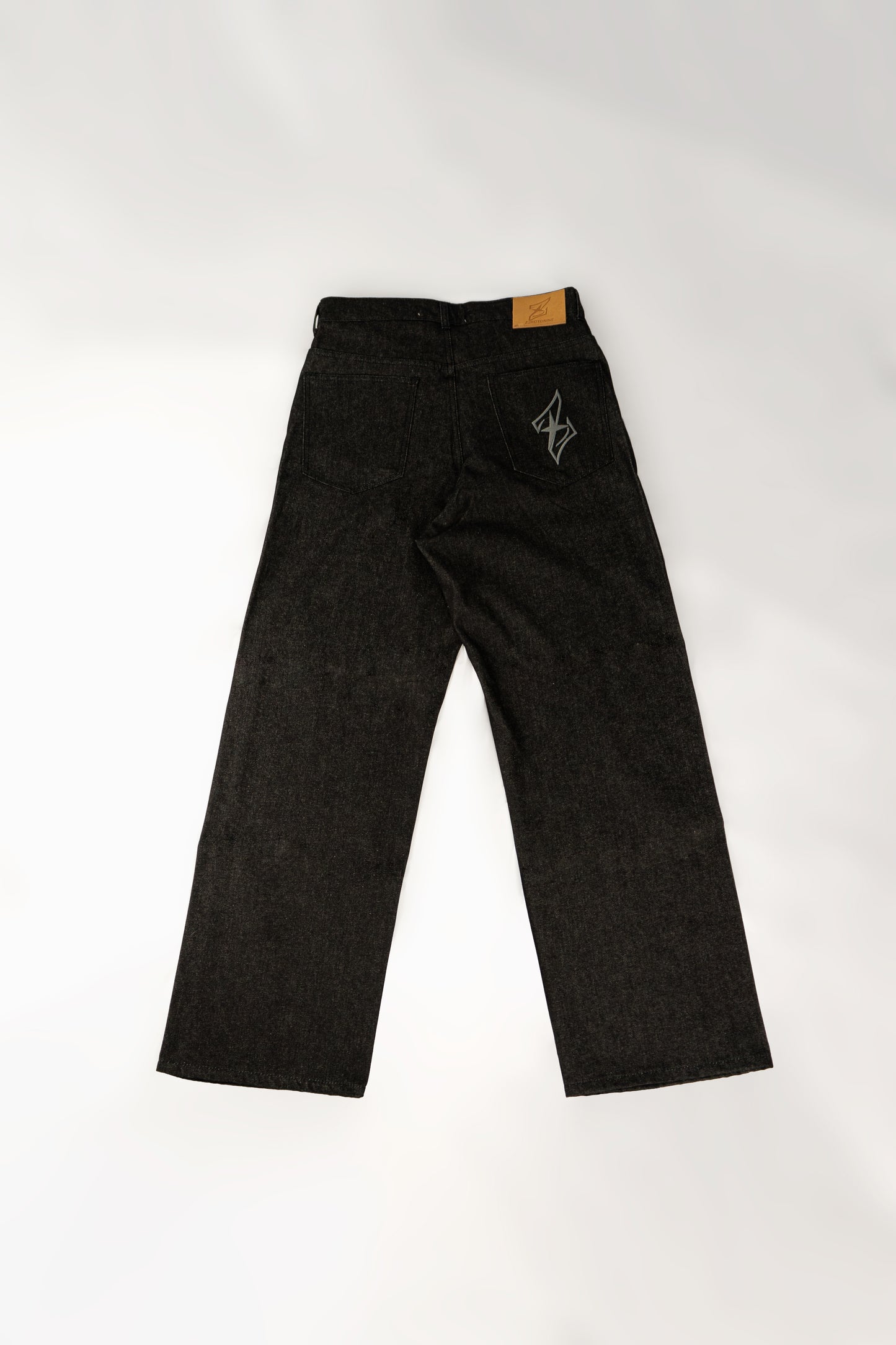 Baggy Raw Denim – Black