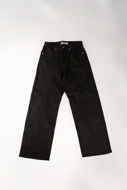 Baggy Raw Denim – Black
