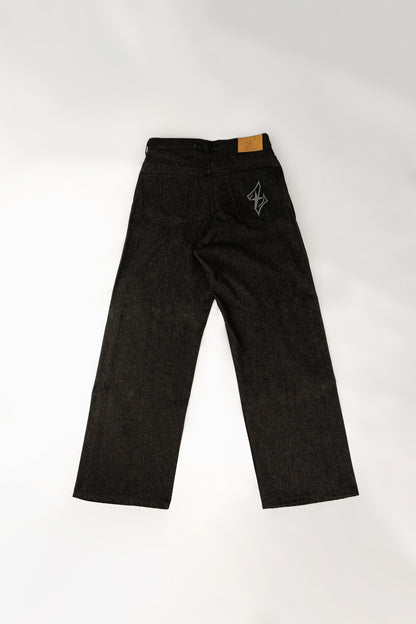 Baggy Raw Denim – Black